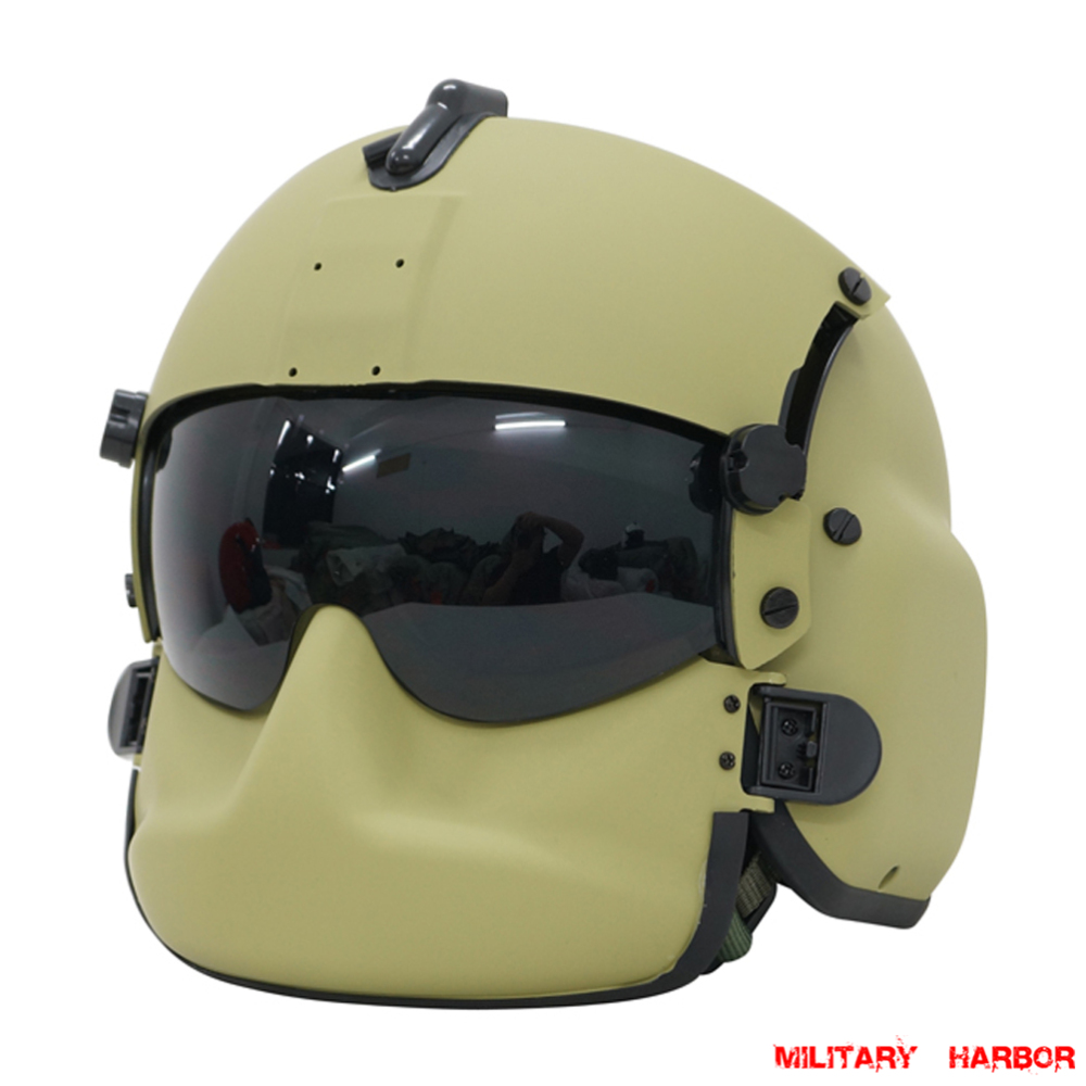 HGU-56P Helicopter Pilot Helmet with Dual lens and face shield