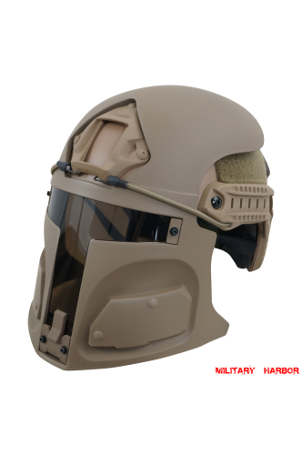Desert Raider Bounty Hunter Helmet Mask for Ops-Core FAST (mask only) SAND